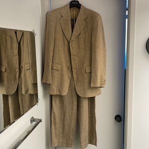 Rare 90s Dolce and Gabanna vintage linen 2 pc suit